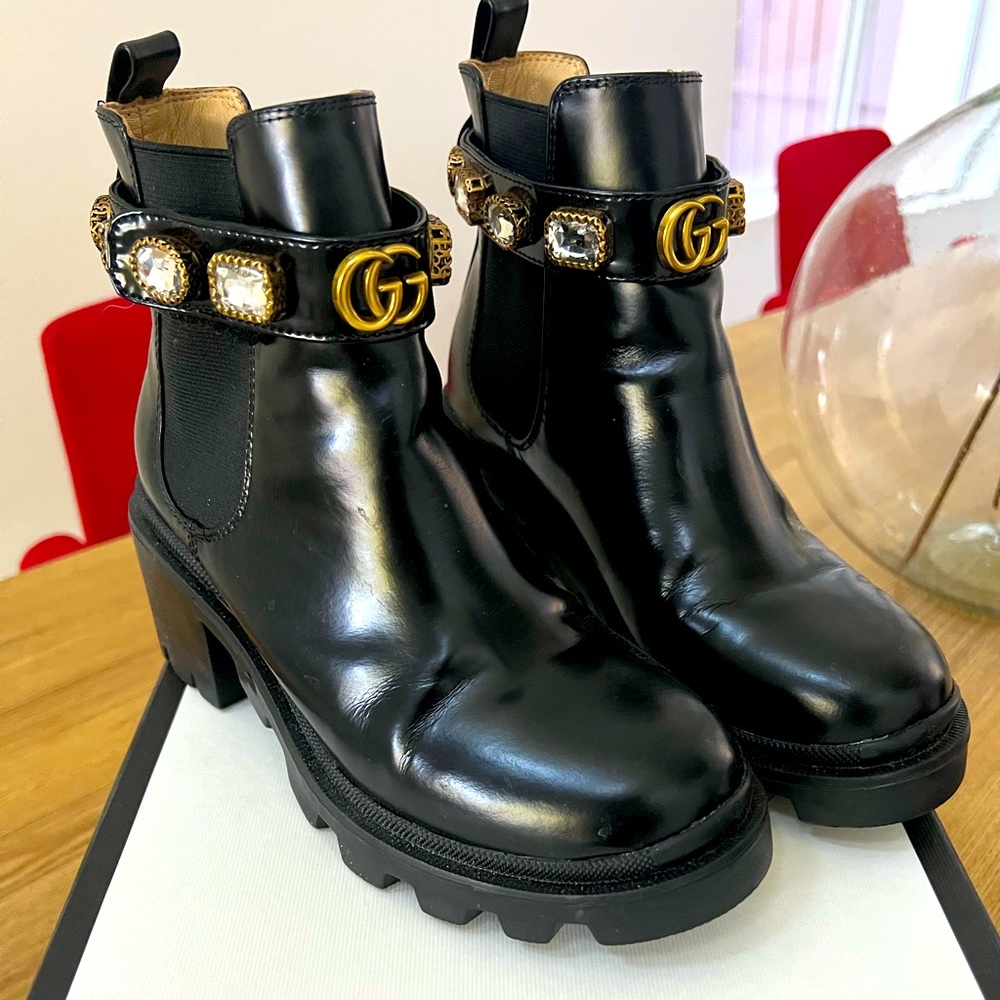 Gucci Trip Bootie with Jewels - size 36/6 Women